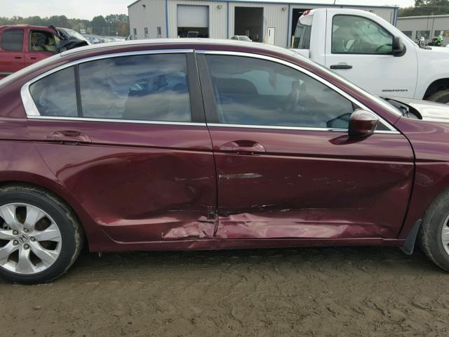 1HGCP26799A063860 - 2009 HONDA ACCORD MAROON photo 9