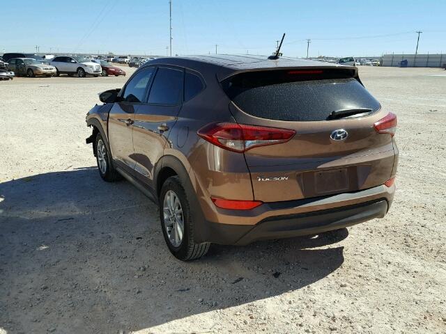 KM8J23A44GU202548 - 2016 HYUNDAI TUCSON SE BROWN photo 3