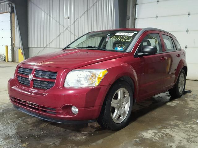 1B3HB48A49D183749 - 2009 DODGE CALIBER SX RED photo 2