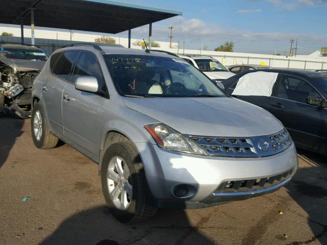 JN8AZ08W77W616650 - 2007 NISSAN MURANO SL SILVER photo 1