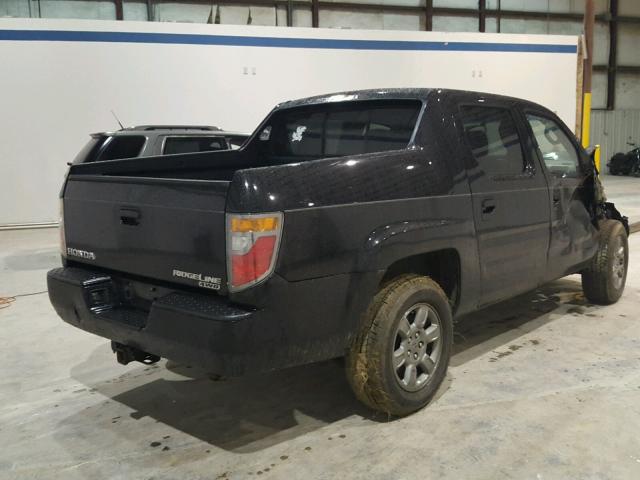 2HJYK16348H511069 - 2008 HONDA RIDGELINE BLACK photo 4