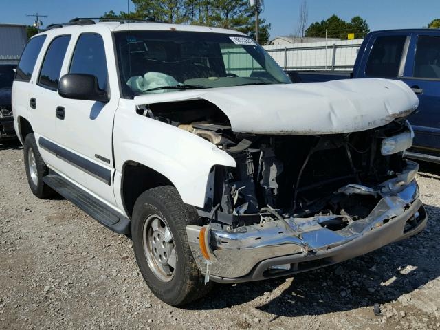 1GNEC13V82J333898 - 2002 CHEVROLET TAHOE C150 WHITE photo 1