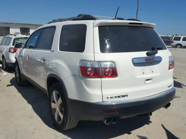 1GKLVMED5AJ108406 - 2010 GMC ACADIA SLT 白色 照片 3