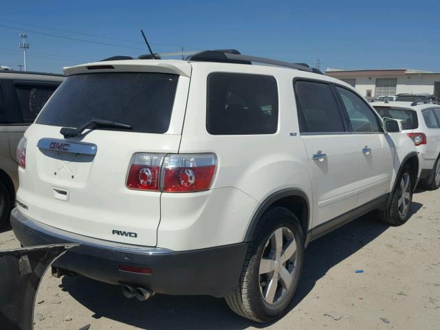 1GKLVMED5AJ108406 - 2010 GMC ACADIA SLT 白色 照片 4