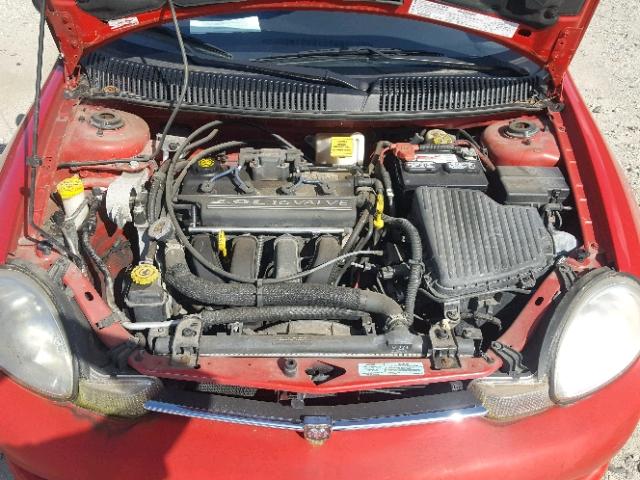 1B3ES46C3YD842071 - 2000 DODGE NEON BASE RED photo 7