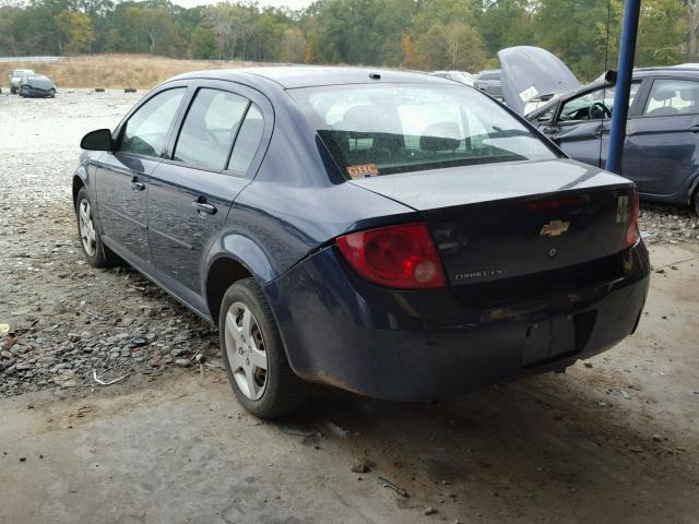 1G1AK58F687137282 - 2008 CHEVROLET COBALT BLUE photo 3