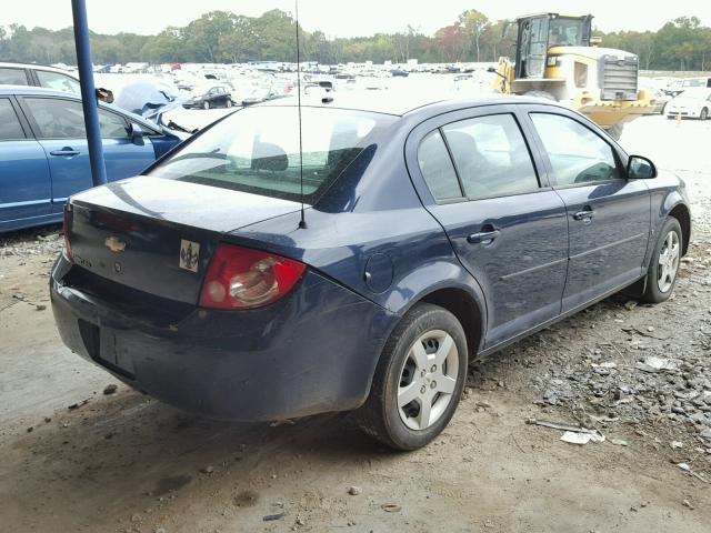 1G1AK58F687137282 - 2008 CHEVROLET COBALT BLUE photo 4