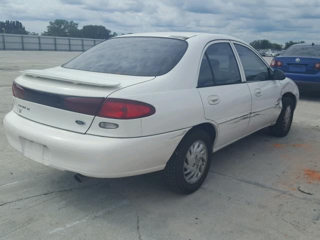 1FAFP13P7WW233888 - 1998 FORD ESCORT SE WHITE photo 4