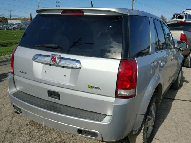 5GZCZ33Z87S850468 - 2007 SATURN VUE HYBRID SILVER photo 4