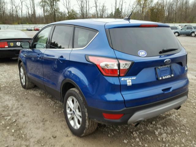 1FMCU0GD7HUC32606 - 2017 FORD ESCAPE SE BLUE photo 3