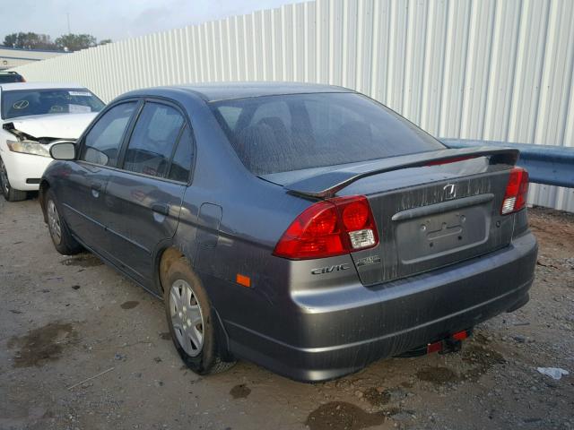 2HGES16335H583126 - 2005 HONDA CIVIC DX V GRAY photo 3