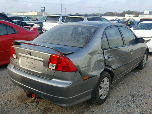 2HGES16335H583126 - 2005 HONDA CIVIC DX V GRAY photo 4