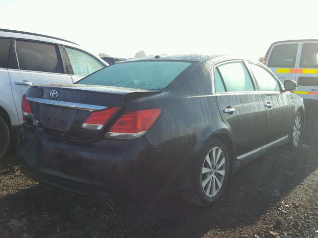 4T1BK3DB0BU392484 - 2011 TOYOTA AVALON BAS BLACK photo 4