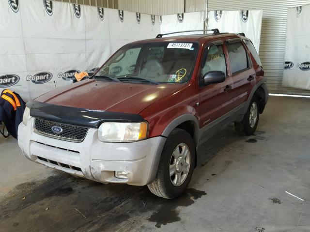 1FMCU04181KB02765 - 2001 FORD ESCAPE BURGUNDY photo 2