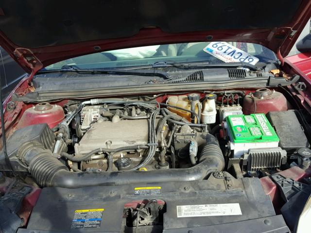 1G1ZT54844F143167 - 2004 CHEVROLET MALIBU LS RED photo 7
