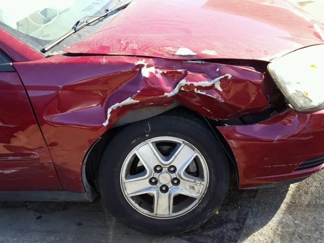 1G1ZT54844F143167 - 2004 CHEVROLET MALIBU LS RED photo 9