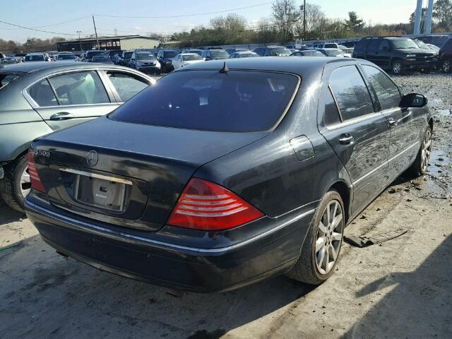 WDBNG75JX3A325411 - 2003 MERCEDES-BENZ S 500 BLACK photo 4