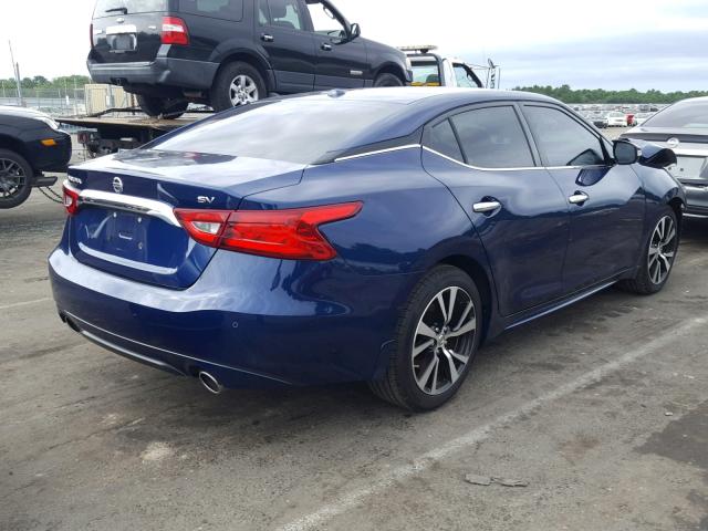 1N4AA6AP5HC453319 - 2017 NISSAN MAXIMA 3.5 BLUE photo 4