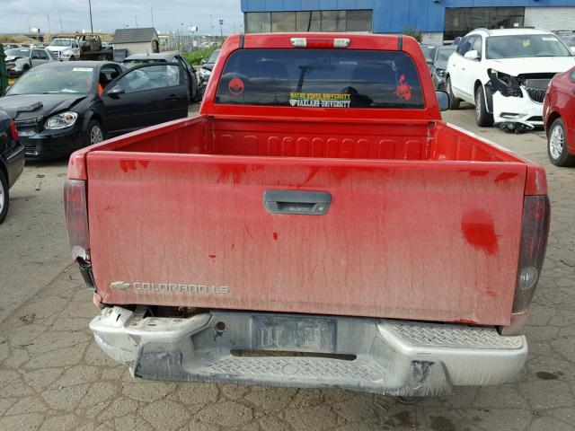 1GCCS148858176378 - 2005 CHEVROLET COLORADO RED photo 6