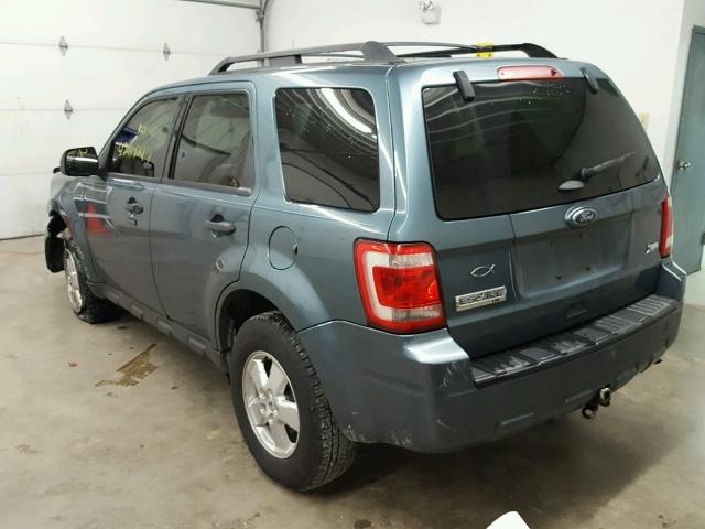 1FMCU9DG7BKC03158 - 2011 FORD ESCAPE XLT BLUE photo 3