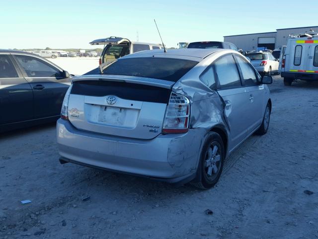 JTDKB20U877605063 - 2007 TOYOTA PRIUS SILVER photo 4