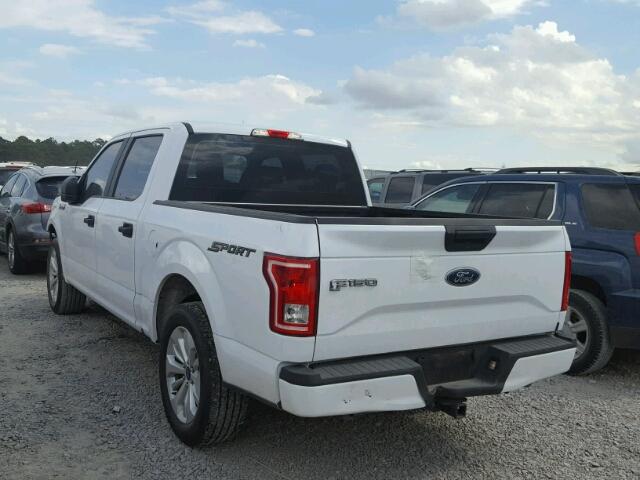 1FTEW1CPXGKF79032 - 2016 FORD F150 SUPER WHITE photo 3