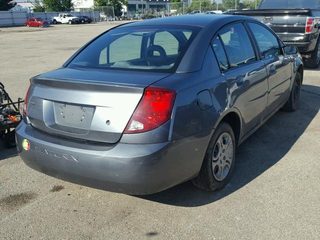 1G8AJ52F84Z195244 - 2004 SATURN ION LEVEL GRAY photo 4