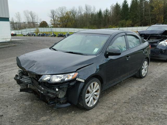 KNAFW4A34B5374607 - 2011 KIA FORTE SX BLACK photo 2