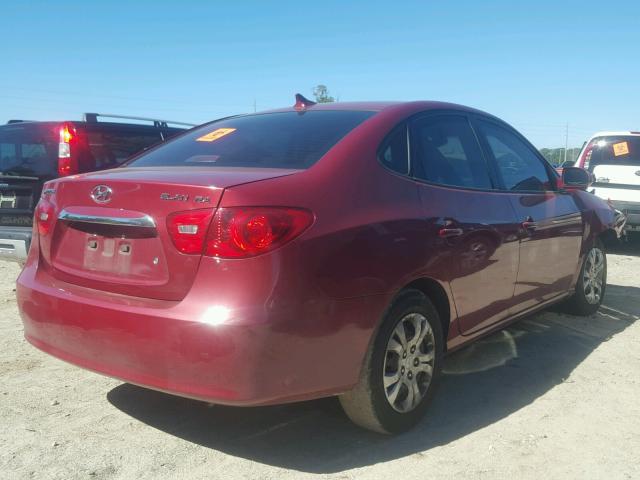 KMHDU4AD3AU172771 - 2010 HYUNDAI ELANTRA BL BURGUNDY photo 4