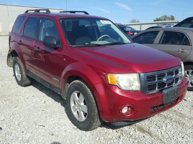 1FMCU93178KD31048 - 2008 FORD ESCAPE RED photo 1