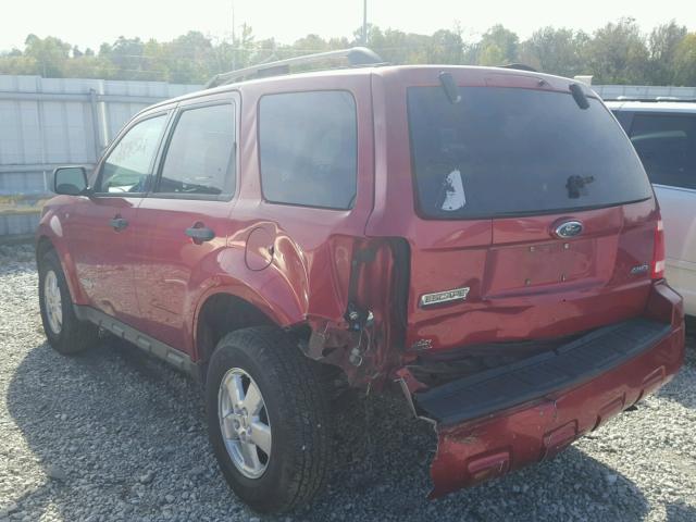 1FMCU93178KD31048 - 2008 FORD ESCAPE RED photo 3