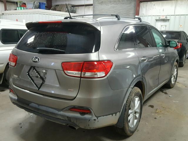 5XYPG4A33HG195611 - 2017 KIA SORENTO LX GRAY photo 4