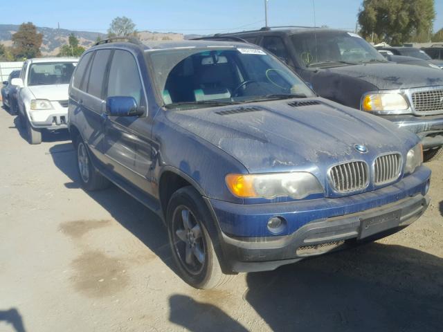 WBAFB33551LH24912 - 2001 BMW X5 4.4I BLUE photo 1