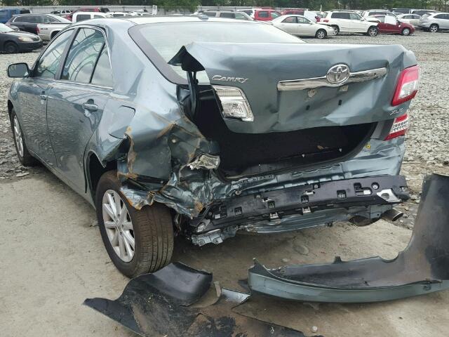 4T4BF3EK6BR158780 - 2011 TOYOTA CAMRY BASE GREEN photo 3