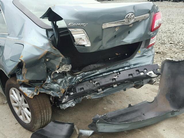 4T4BF3EK6BR158780 - 2011 TOYOTA CAMRY BASE GREEN photo 9