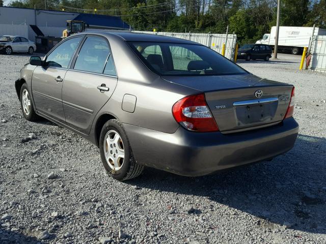 4T1BF32K83U552278 - 2003 TOYOTA CAMRY LE GRAY photo 3