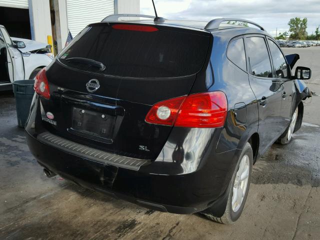 JN8AS58T99W322340 - 2009 NISSAN ROGUE S BLACK photo 4