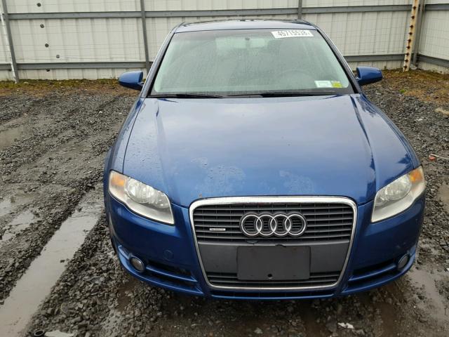 WAUDF78E97A142728 - 2007 AUDI A4 2.0T QU BLUE photo 9