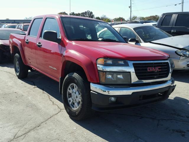 1GTDS136558252417 - 2005 GMC CANYON RED photo 1