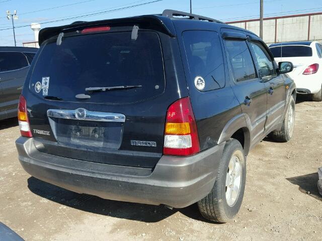 4F2YZ041X4KM08382 - 2004 MAZDA TRIBUTE LX BLACK photo 4