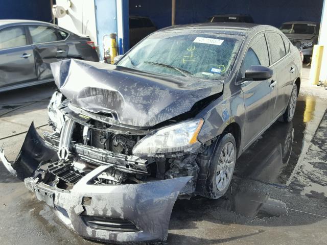 3N1AB7AP3EY332047 - 2014 NISSAN SENTRA S CHARCOAL photo 2