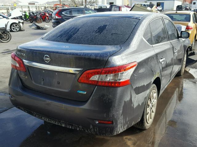 3N1AB7AP3EY332047 - 2014 NISSAN SENTRA S CHARCOAL photo 4