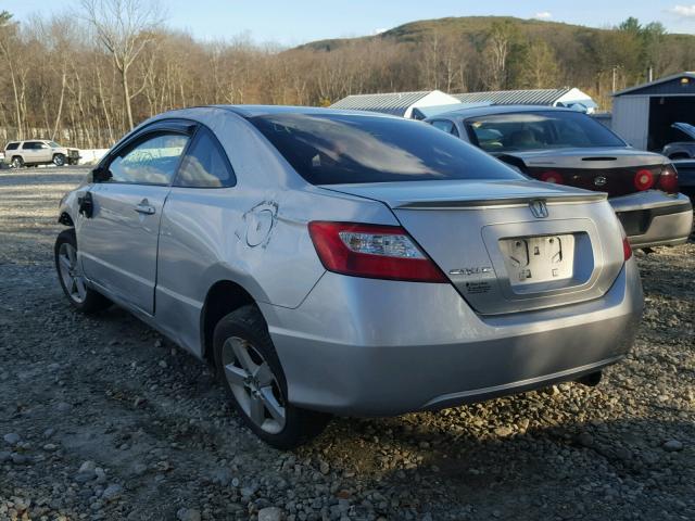 2HGFG11878H527588 - 2008 HONDA CIVIC EX SILVER photo 3