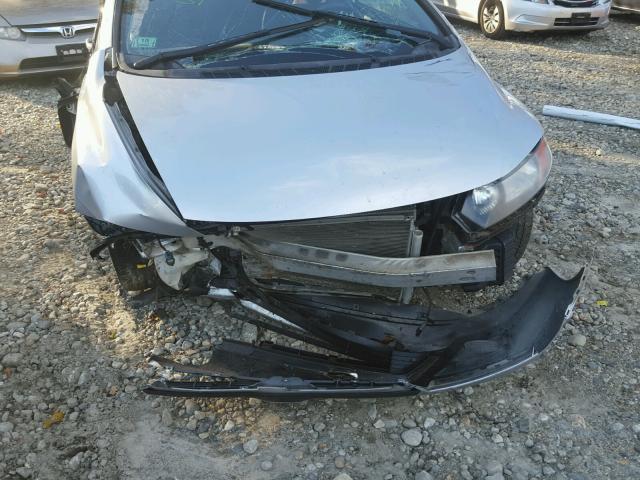 2HGFG11878H527588 - 2008 HONDA CIVIC EX SILVER photo 9