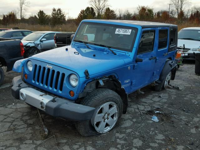 1J4BA5H19AL184803 - 2010 JEEP WRANGLER U BLUE photo 2