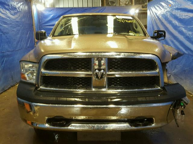 1D7RV1CP7AS259782 - 2010 DODGE RAM 1500 BROWN photo 9