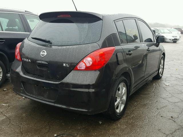 3N1BC1CP3BL376666 - 2011 NISSAN VERSA S BLACK photo 4