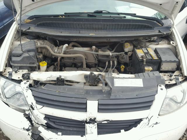 1D4GP24R37B138003 - 2007 DODGE GRAND CARA WHITE photo 7