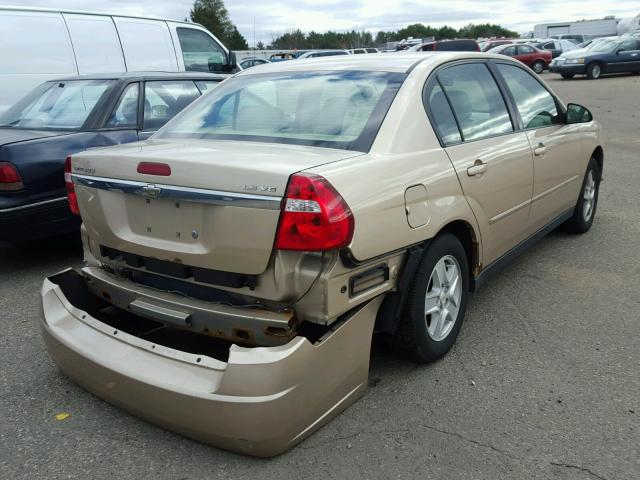 1G1ZT54855F240282 - 2005 CHEVROLET MALIBU GOLD photo 4