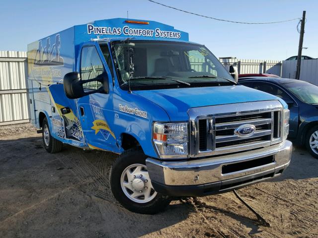 1FDWE3FL8EDA88757 - 2014 FORD ECONOLINE BLUE photo 1